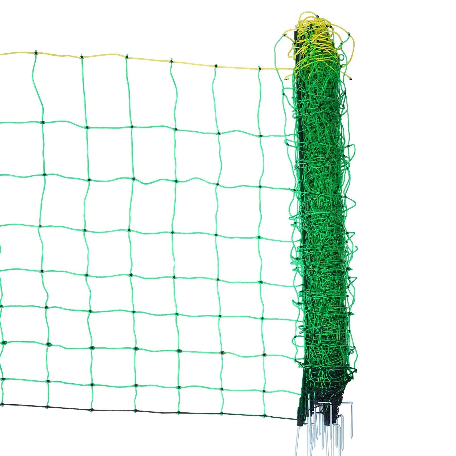 VEVOR Electric Fence Netting, 35" H x 164' L, PE Net Fencing with Posts & Double-Spiked Stakes, Utility Portable Mesh for Goats, Sheep, Lambs, Deer, Hogs, Dogs, Used in Backyards, Farms, and Ranches