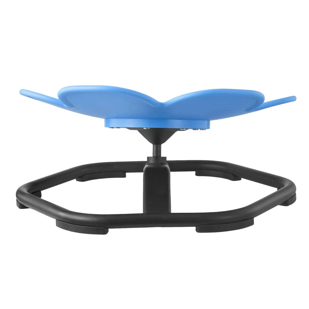 VEVOR Kids Swivel Chair, 220 lbs Capacity, Flower Shape Sensory Spinning Chair, Autistic Kids Sensory Toy Seat with Non-Slip Metal Base, Toddler Sit & Spin Seat for Coordination Balance Focus, Blue