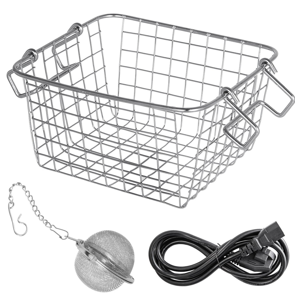 VEVOR Ultrasonic Cleaner 2L Digital Ultrasonic Parts Cleaner with Timer 40kHz Professional 304 Stainless Steel Ultrasonic Cleaner 110V for Jewelry Watch Glasses Diamond Eyeglass Small Parts Cleaning