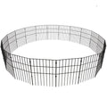 VEVOR Garden Fence, No Dig Fence 17''(H)x13''(L) Animal Barrier Fence, Underground Decorative Garden Fencing with 1.5 inch Spike Spacing, Metal Dog Fence for the Yard and Outdoor Patio, 19 Pack