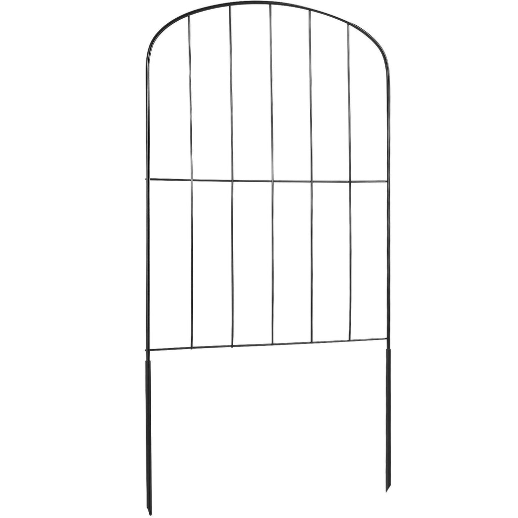 VEVOR Garden Fence, No Dig Fence 24''(H)x13''(L) Animal Barrier Fence, Underground Decorative Garden Fencing with 2 inch Spike Spacing, Metal Dog Fence for the Yard and Outdoor Patio, 10 Pack