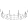VEVOR Garden Fence, 36.6''(H)x29.5''(L) Animal Barrier Fence, Underground Decorative Garden Fencing with 2.5 inch Spike Spacing, Metal Dog Fence for the Yard and Outdoor Patio, 5 Pack
