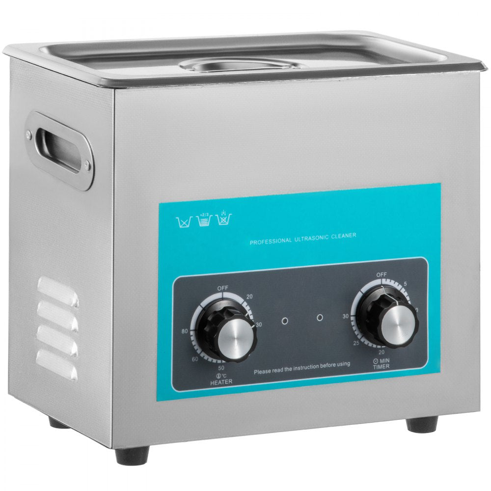 Ultrasonic Jewelry Cleaner with Heater Timer for Cleaning Eyeglass Rings Dentures Music Instruments