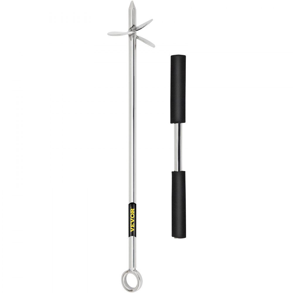 VEVOR Sand Anchor, 18" Length Auger to the Beach and Sandbar, 316 Stainless Steel Screw Anchor w/ Removable Handle, Bungee Line & Carry Bag, for Jet Ski PWC Pontoon Kayak