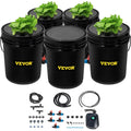 VEVOR Hydroponics Deep Water Culture DWC Hydroponic System 5 Gallon 5 Buckets