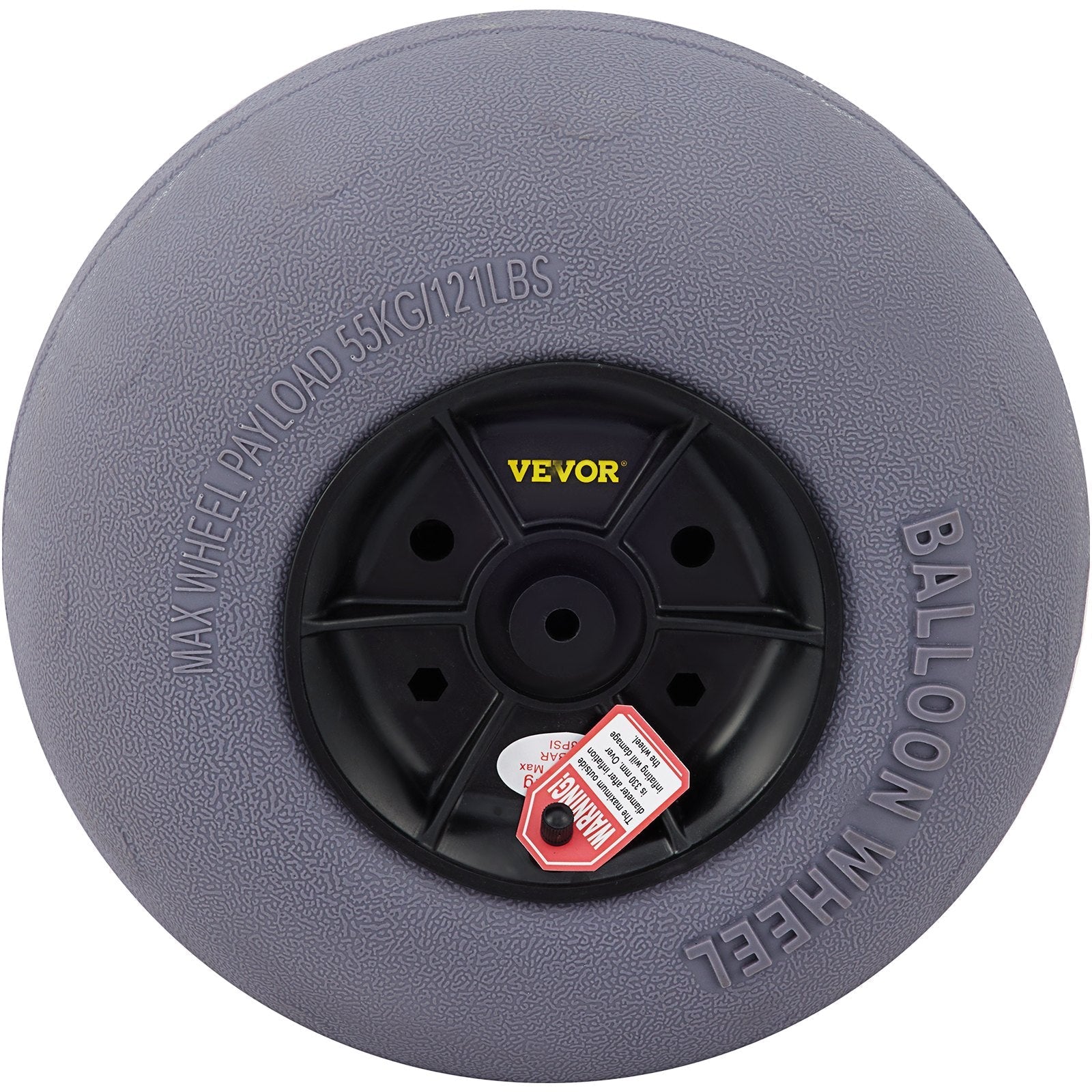 VEVOR Beach Balloon Wheels, 13" Replacement Sand Tires with 32" Stainless Steel Axle, TPU Cart Tires for Kayak Dolly, Canoe Cart and Buggy w/ Free Air Pump, 2-Pack