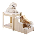 VEVOR Pet Bunk Bed with Stairs Dog/Cat Window Perch for Bedside Indoor Use