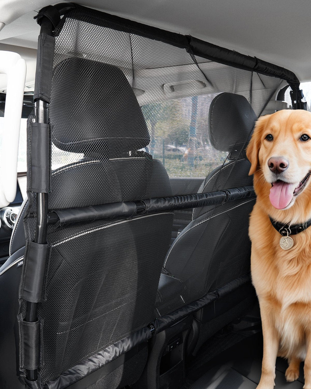 VEVOR Dog Car Barrier 50" Wide Front Seats Installation Car Divider for SUVs