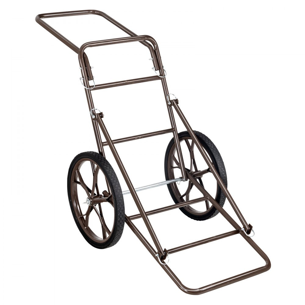 VEVOR Folding Deer Cart Game Hauler Utility Gear Dolly 500 LBS Capacity