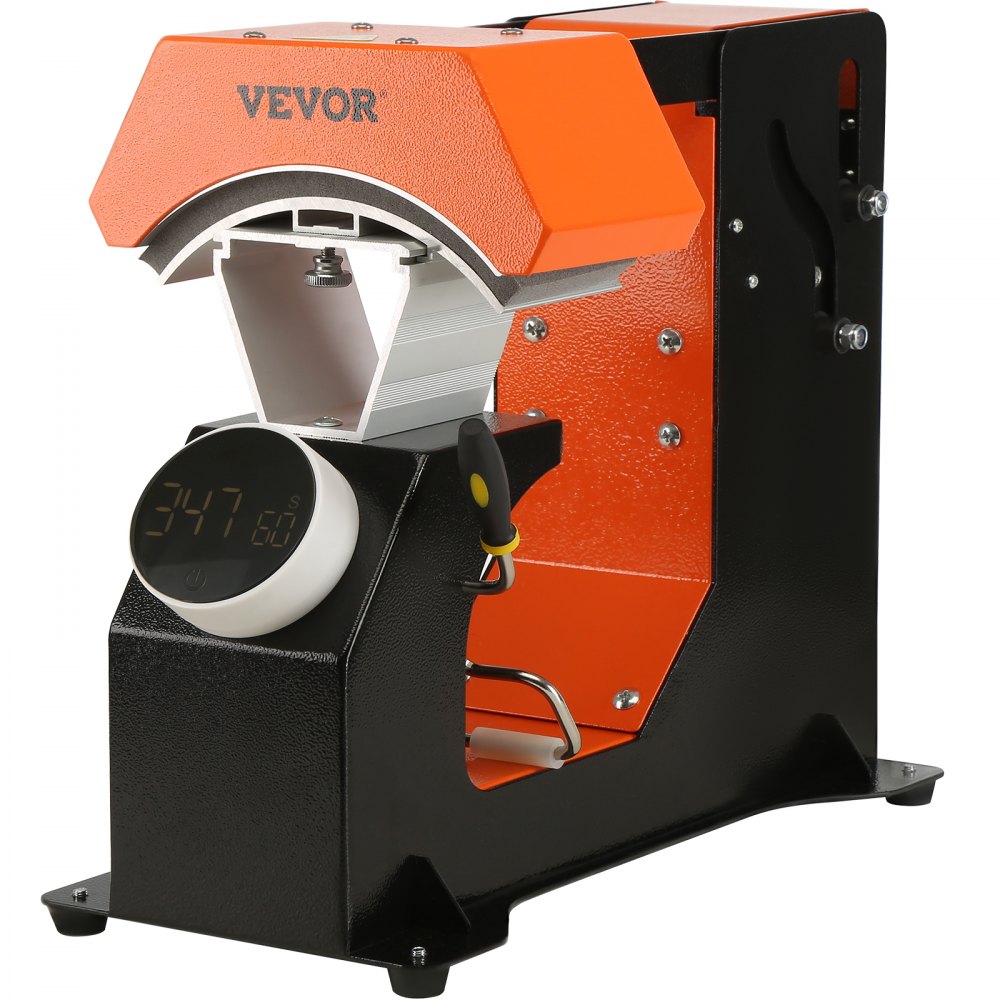 VEVOR Hat Heat Press Auto Cap Heat Press 3 Heating Pads Sublimation Transfer