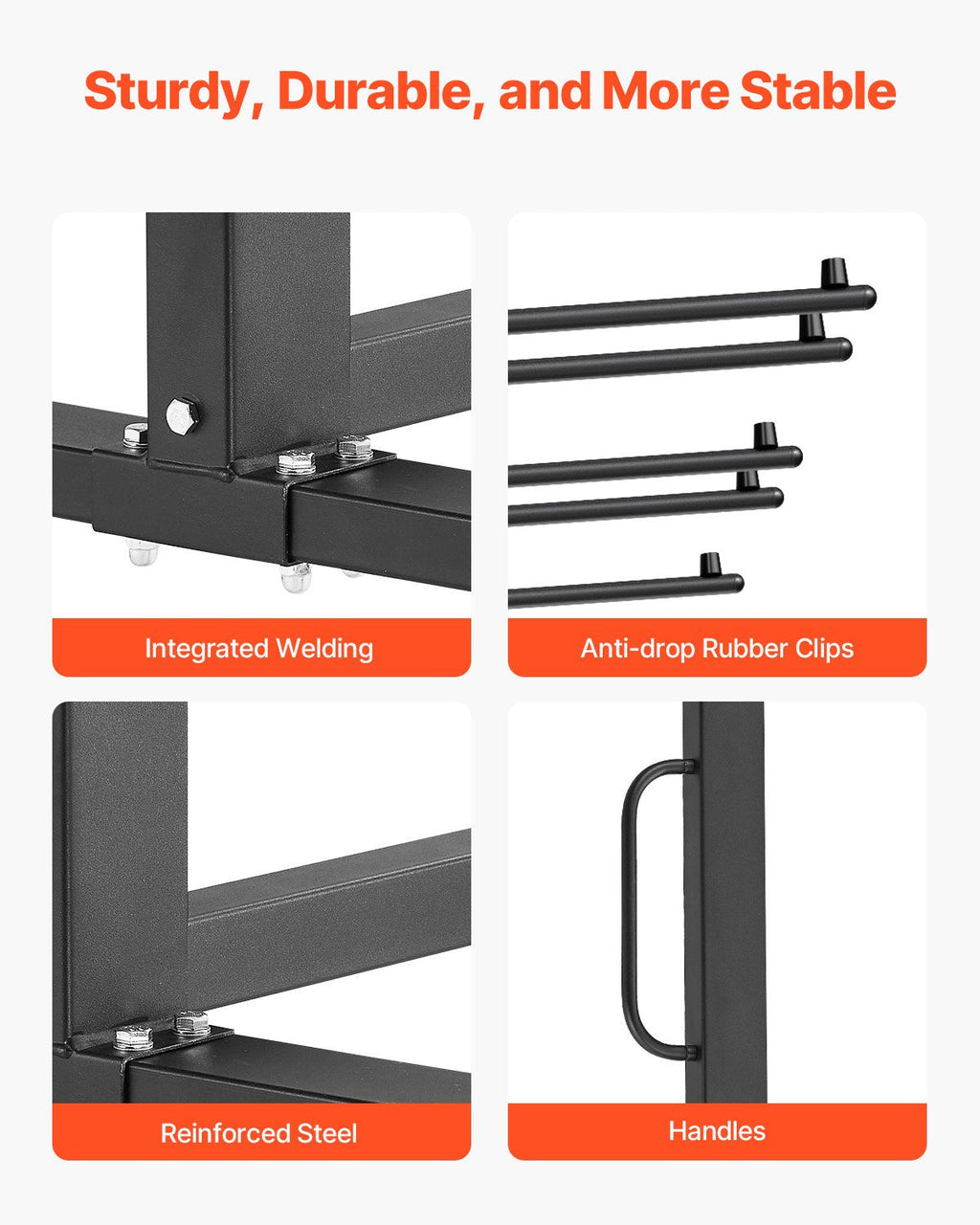 VEVOR Folding Chair Rack Cart for 42 Chairs or 12 Tables of 400 LBS with Wheels